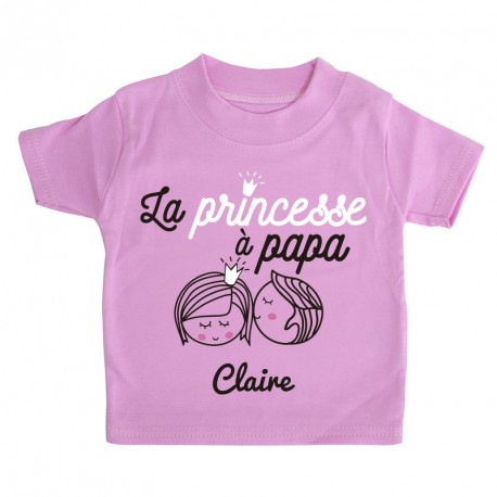 T-shirt Personnalisé La Princesse à Papa